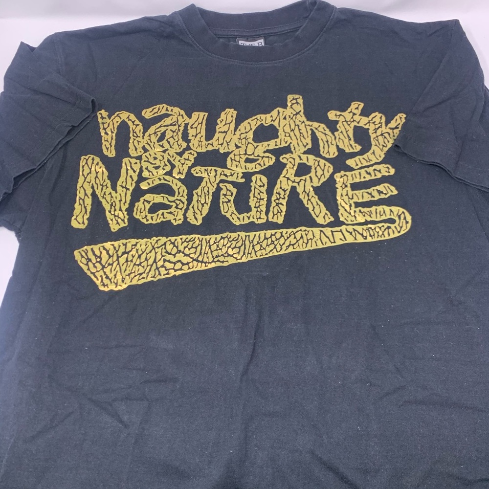 Naughty by Nature Mens Tee Shirt XL GOLD